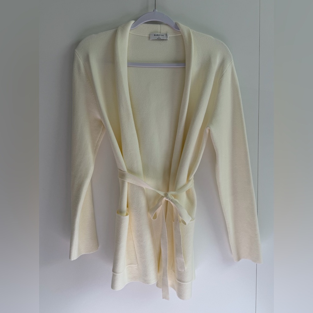 Babaton from Aritzia Light Cream Knit Top
